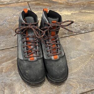 Simms Tributary wading boots with rubber soles